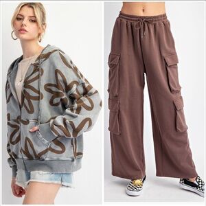 EASEL Cargo Pants Terry Knit ♥️ 1 -S - 2 M LEFT